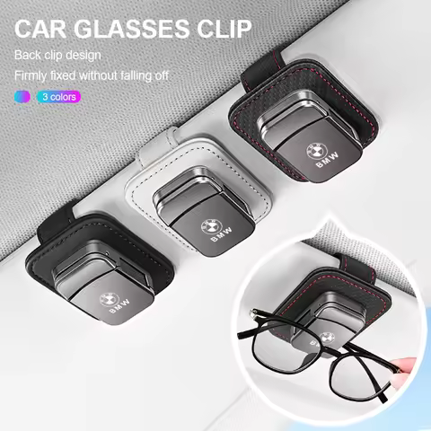 In-Car Eyeglasses Organizer Universal Sunglasses Holder Clip Multifunctional Auto Accessory For BMW 