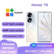 Honor 70(5G)Smartphone Original screen 256GB All Colours Good Condition Original Used Phone
