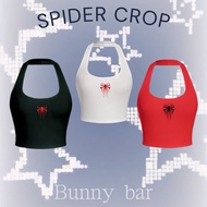 ️ Spider Crop Halter Neck Top Y2K