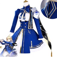 Honkai Star Rail HSR Fate Saber Cosplay Costume Wig Women Role Playing Dress Outfits Clothes