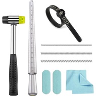Ring Sizer Measuring Tool Ring Sizing Kit Ring Size Measurer Metal Jewelry Ring Mandrel and Mallet F