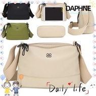 DAPHNE Women Shoulder Bag, Multiple Pockets Soft Nylon Cloth Crossbody Bags,  Solid Color Casual Sty
