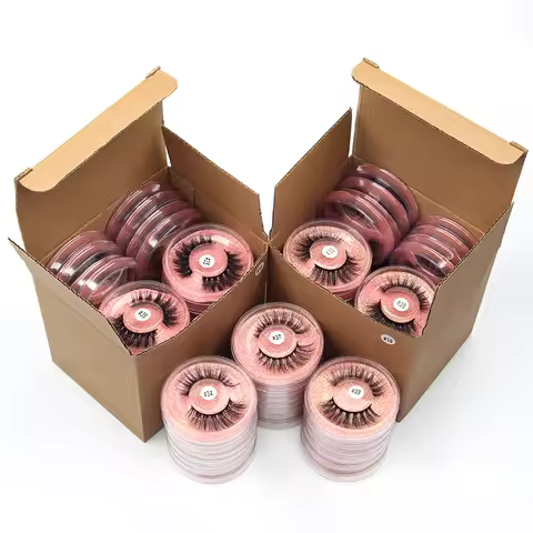 Wholesale Items Lashes Eye Bulk Lots 4/10/50/100 PCS Natural Long False Eyelashes Fluffy Wispy Faux 