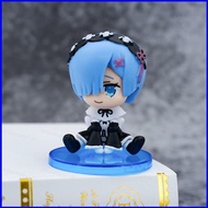 LF1 6pcs Re:Life in a different world from zero Rem Emilia Echidna Kawaii Chibi Blind Box Action Fig