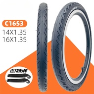 Factory direct sales161-inch Folding Bicycle Tire14/16x1.35Inner and outer tire K3 plus Big Line C16