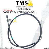 TOYOTA Brake Cable ForkliftTOYOTA 47401-26560-71 Hand Brake Cable 8FBN20-25