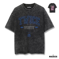 MACDEER Oversize TWICE KPOP WASHED Slimfit T-SHIRT WASH T-SHIRT | TWICE 11-12