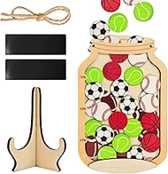 Multifunctional Wooden Reward Jar. Sports Elements arouse Interest. Integral visualization. Suitable