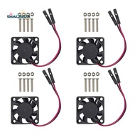 4PCS Brushless CPU Cooling Fan Heatsink Cooler Radiator 3.3V 5V for Raspberry Pi4 Pi3 B+, Pi 3, Pi 2