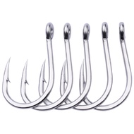 Proberos Circle Fishing Hook Set 20pcs 1/0-13/0 Strong Stainless Steel Jigging Hook Single Rapala Fi