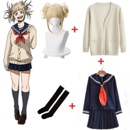 【COSER 77】เครื่องแต่งกายคอสเพลย์ การ์ตูนอนิเมะ My Hero Gym Himiko Toga JK c62c49