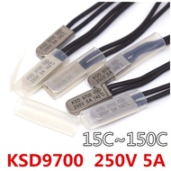 KSD9700 5A 250V 15C 35C 55C 60C 75C 80C 85C 90C 95C 100C 115C 120C 155C Thermostat Fuse Switch