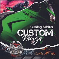 Custom Sticker Cutting Sticker Motor Kawakasi Ninja Fi 250/ZX-25R/6R