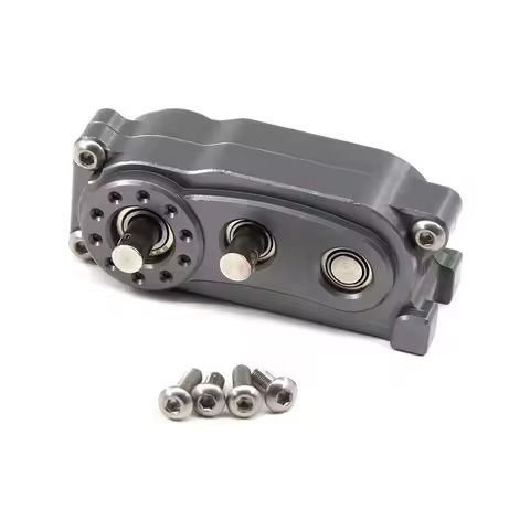 Prefixal Transfer Case for 1/10 RC Crawler Car Axial SCX10 & SCX10 II 90046 Upgrade Parts,Titanium