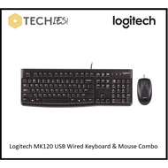 Logitech MK120 USB Wired Keyboard and Mouse Combo