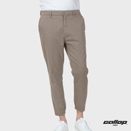 GALLOP : Mens Wear Jogger Pants กางเกงขาจั๊ม รุ่น ผ้าทอริ้ว GL9010 สี Coco Brown - น้ำตาล / ราคาปรกติ 1690.-