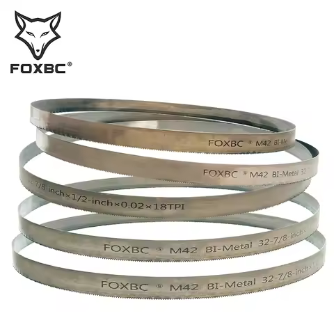FOXBC 5PCS 835mm x 13mm Bi-metal Bandsaw Blades for Dewalt DCS370B DCS371B, Makita XBP03Z XBP04Z, Ry