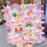 Klip Rambut Anak -anak 14 Potongan Kartun Lucu Putri Pink Headdress Gadis Kecil Gadis Saat Klip Bb K