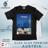 AUSTRIA 3-Piece SOUVENIR T-Shirt AUTHENTIC AUSTRIA COUNTRYTAG Cotton Combed 24s SOUVENIR PREMIUM GIF