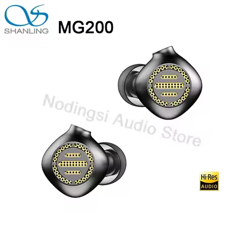 SHANLING MG200 In-Ear Headphones Open Dynamic Driver HiFi Hi-Res Audio Earphones Composite Diaphragm