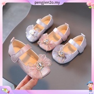 Summer Kids Flats Shoes Bow-knot Elsa Princess Shoes Baby Girl School Party Fashion Shoe
