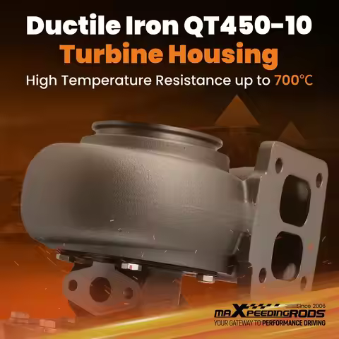 TURBO GT45 GT42 T4 A/R .66 1.05 V-band Twin-Scroll Turbo 600+HP Universal 4-6L