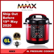 MMX Ewant 8-in-1 Multi-function Electric Pressure Cooker 6.0L Red (MMXYBD6-100R)