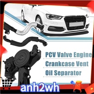 【A-NH】Oil Separator PCV Valve Assembly Oil Separator Breather Hose Exhaust Pipe Replacement Accessories Fit for Audi TT A4 Q5 VW Golf Jetta 1.8 2.0 TSI