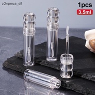 z2vpeu 3.5ml Transparent Lipgloss Tube with Silicone Brush, Refillable Clear Balm Bottle PH