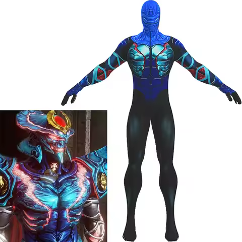 ☀☾◐Tekken Eight Cosplay Yoshimitsu Costume Superhero 3D Printed Spandex Costume Zentai Bodysuits Hal