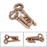 Intelligent Lock Toy Brain Tester Development Alloy Key Puzzle Kid Game Iq Key Ring Thinking Z8p0