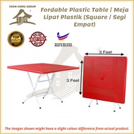 Fordable Plastic Table / Meja Lipat Plastik (Square / Segi Empat)