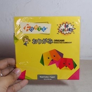 Origami Folding Paper Squair 12 x 12 cmFORTE, 10 Colors, 20 Sheets