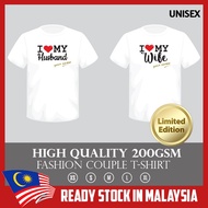 HIGH QUALITY COUPLE T SHIRT - WHITE (HUSBAND AND WIFE)
