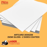 A4 A3 100PCS - ART CARD 300GSM / KERTAS KAD - Digital/ Laser Paper - Paper Printing MURAH