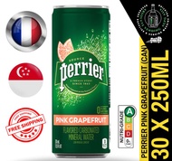 [CARTON] PERRIER PINK GRAPEFRUIT Sparkling Mineral Water 250ML X 30 (CANS) - FREE DELIVERY within 3 working days!