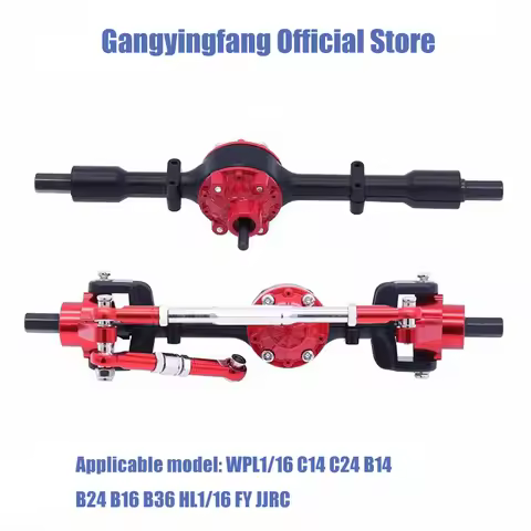 WPL 1/16 C14 C24 B14 B24 B16 B36 Remote control car Front axle assembly Rear axle assembly metal upg