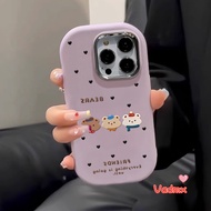 Korean Style Cute Brown Bear Soft Case For Realme 12 12X 11X 11 Pro Plus Pro+ GT Neo Neo 6 SE 2T GT 