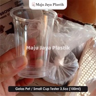 100ml sip cup glass THICK tester wine Tester Plastic Cup Sundae 3.5 oz Pet coffee sample glass