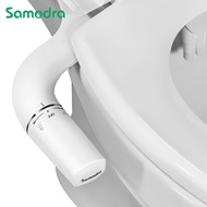 SAMODRA Ultra-Slim Bidet  Minimalist Bidet for Toilet with Non-Electric Dual Nozzle(Frontal &amp; Rear Wash) Adjustable Water Pressure Fresh Water Bidet Toilet Seat Attachment