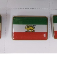 [IRAN & MALAYSIA]  3x2cm FLAG IRAN MALAYSIA 2026 with epoxy with COLLAR PIN IRAN SAVE IRAN WE LOVE I
