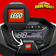 HONDA SPEEDOMETER STICKER EMBLEM LEGO LOGO RAISED STICKER MOTORCYCLE ACCESSORIES SPEEDOMETER STICKER