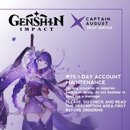 Genshin Impact Account Maintenance Pilot Service (Read Description)