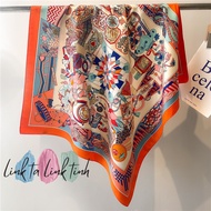 Silk scarf 90x90 - square silk scarf - HIGH QUALITY silk scarf - LINK TINH SHOP