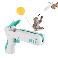 🌟 SG LOCAL STOCK 🌟1013) OWNPETS Cat Toy Gun, Interactive Cat Toy Gun Shape Toy with Ball &amp; Feather, Indoor Exercise