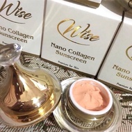 กันแดดหน้าเนียน Wise Nano collagen SPF50PA+++ ไวซ์ กันแดด ผสม รองพื้น กันน้ำ กันเหงือ