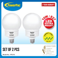 PowerPac 2x LED Bulb 10W E27 Daylight (PP2110)