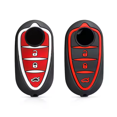 Silicone Key Cover Holder For Alfa Romeo Giulietta Myth Junior 4C Romeo Mito Myth 159 GTO GTA Car Re