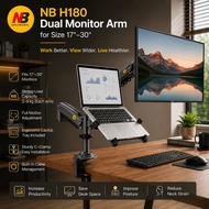 North Bayou H180-FP Monitor Mount Support 17" - 30" Monitor with Laptop Tray