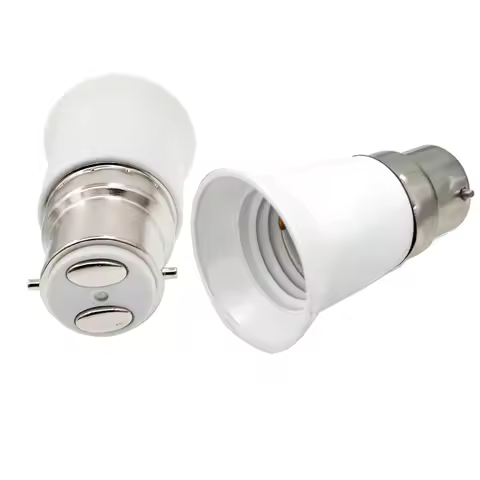 1PC B22 to E27 Adapter Bayonet Cap B22 to E27 ES Edison Screw Converter,BC to ES Light Socket Conver